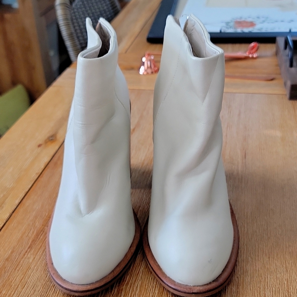 Cream booties